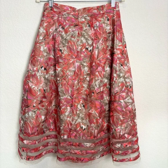 NWT Anthropologie Sachin + Babi Strawberry Hill Tulle Midi Skirt Women’s 6 Event - Picture 5 of 10